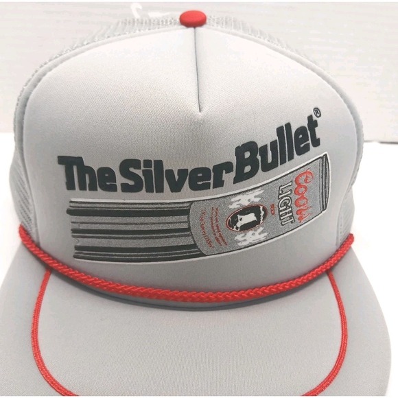 Coors Light Other - The Silver Bullet Coors Light Vintage Trucker Snapback Hat Beer 80s Vtg
